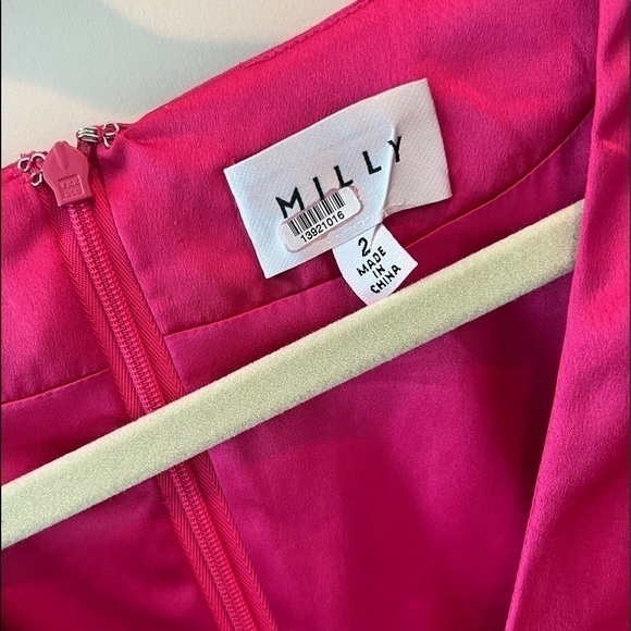 Millly Stella Satin Dress Size 2 - Picture 9 of 16
